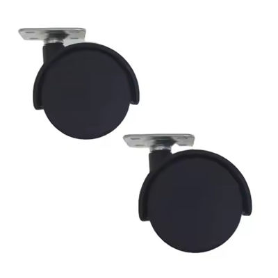50 mm czarny, z górnej płyty, Nylon Twin Sound Meubles Universal Castor Wheels