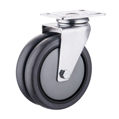 TPR Koła kołowe 75mm 100mm 125mm PU Industrial Twin Wheel Castors
