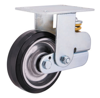 Aluminiowy rdzeń gumowy wioskowo załadowane koła rycynowe 150 mm 200 mm średnica