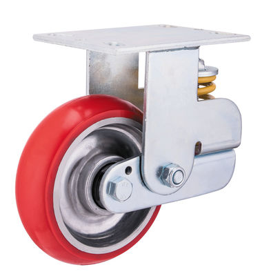Aluminiowy rdzeń gumowy wioskowo załadowane koła rycynowe 150 mm 200 mm średnica