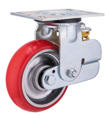 Aluminiowy rdzeń gumowy wioskowo załadowane koła rycynowe 150 mm 200 mm średnica